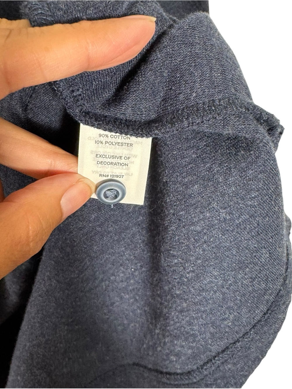 Johnnie-O Alwin Long Sleeve Polo XL Navy Textured Cotton Blend - Picture 9 of 13